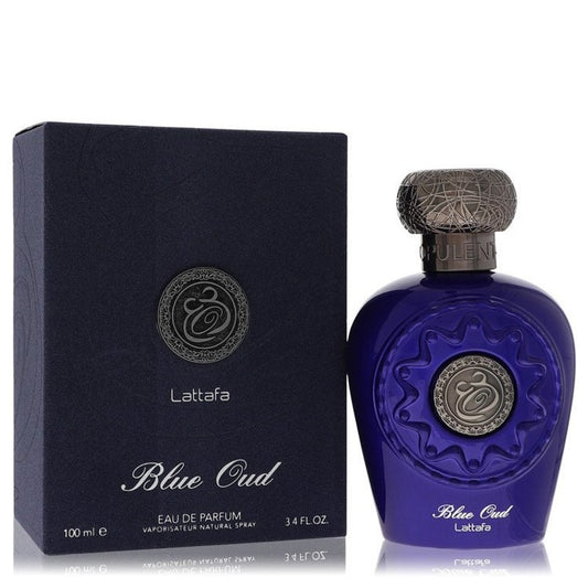 Lattafa Blue Oud Eau De Parfum Spray (Unisex) By Lattafa - Le Ravishe Beauty Mart