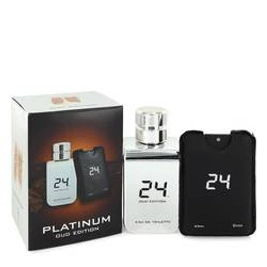 24 Platinum Oud Edition EDT Concentree Spray + 0.8 oz {Pocket Spray (Unisex) By Scentstory - Le Ravishe Beauty Mart