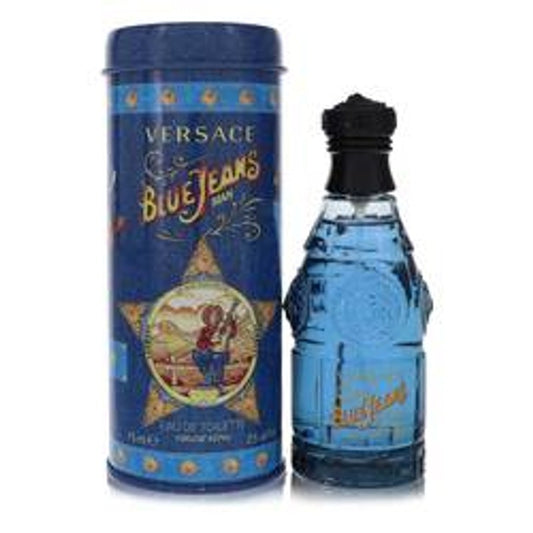 Blue Jeans Eau De Toilette Spray (New Packaging) By Versace - Le Ravishe Beauty Mart