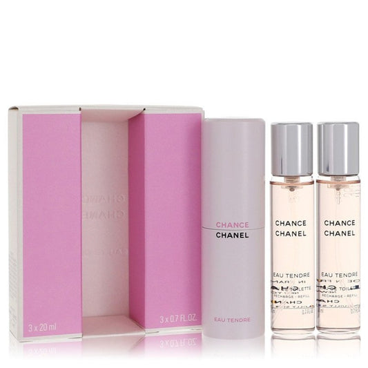 Chance Eau Tendre Mini Eau De Toilette Spray + 2 Refills By Chanel - Le Ravishe Beauty Mart