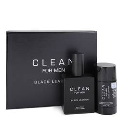 Clean Black Leather Gift Set By Clean - Le Ravishe Beauty Mart