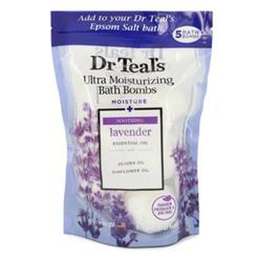 Dr Teal's Ultra Moisturizing Bath Bombs Five (5) 1.6 oz Moisture Soothing Bath Bombs with Lavender, Essential Oils, Jojoba Oil, Sunflower Oil (Unisex) By Dr Teal's - Le Ravishe Beauty Mart