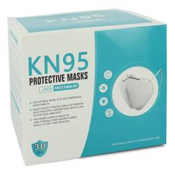 Kn95 Mask Thirty (30) KN95 Masks, Adjustable Nose Clip, Soft non-woven fabric, FDA and CE Approved (Unisex) By Kn95 - Le Ravishe Beauty Mart