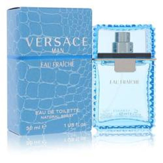 Versace Man Eau Fraiche Eau De Toilette Spray (Blue) By Versace - Le Ravishe Beauty Mart